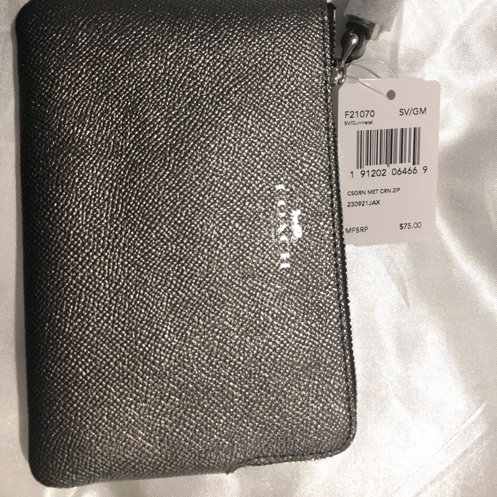 Coach Silver Wristlet